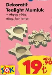 DEKORATİF TEALİGHT MUMLUK